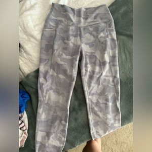 white camo leggings